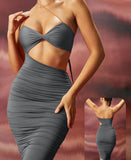 Lingerie made of Lycra, open on one side at the abdomen and with a single shoulder strap