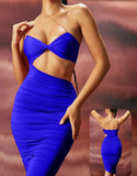 Lingerie made of Lycra, open on one side at the abdomen and with a single shoulder strap