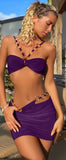 Two pieces Lycra Lingerie   - with metal rings - Dala3ny