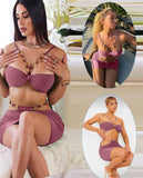 Two pieces Lycra Lingerie   - with metal rings - Dala3ny