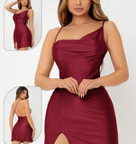 Dress open from one side, a small slit - open back - Dala3ny